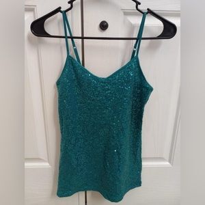 Sequin tank top, size XS